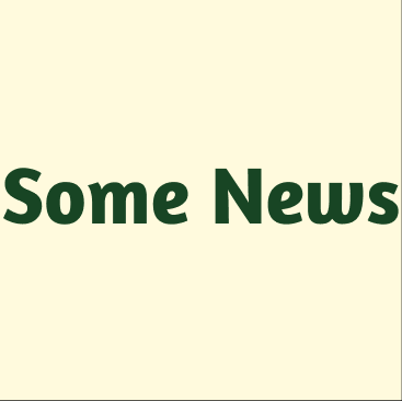 texte somenews en vert sur un fond beige